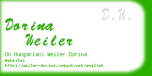 dorina weiler business card